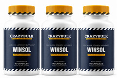 3 Pack CrazyBulk WINSOL (WINSTROL) Natural Alternative for Lean Mass 90caps