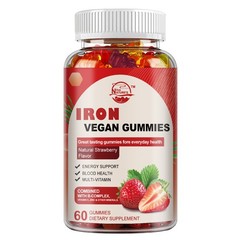 Iron Supplement Men and Women | 60 Gummies | With Vitamin B-12 | Vitamin B-6