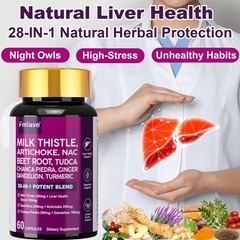 Milk Thistle (Silymarin) Extract 1400 mg liver cleanser liver detox cardio 60ct