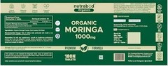 Nutrabud Moringa Tablets 1000mg 180 Count Organic Leaf Powder Supplement | FS