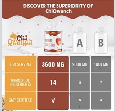 ChiQwench Cholesterol Supplements 3600mg 2 Pack/90 Softgels EXP 09/28 NEW Sealed