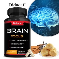 Brain Supplement For Focus, Memory Function & Brain Fatigue 120 Capsule
