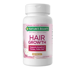 Nature’s Bounty Optimal Solutions Hair Growth 90 Capsules Hair Skin Nails.,