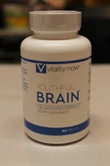 Vitality Now Youthful Brain Memory & Brain Health Supplement 60 Tab. 08/26 NEW ^