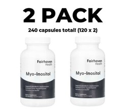 Fairhaven Health, Myo-Inositol, 2 PACK, 120 Capsules (500 mg per Capsule)