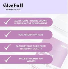 GleeFul Over 30 Hormone Support – Estrogen, Energy, Menopause Support for Women
