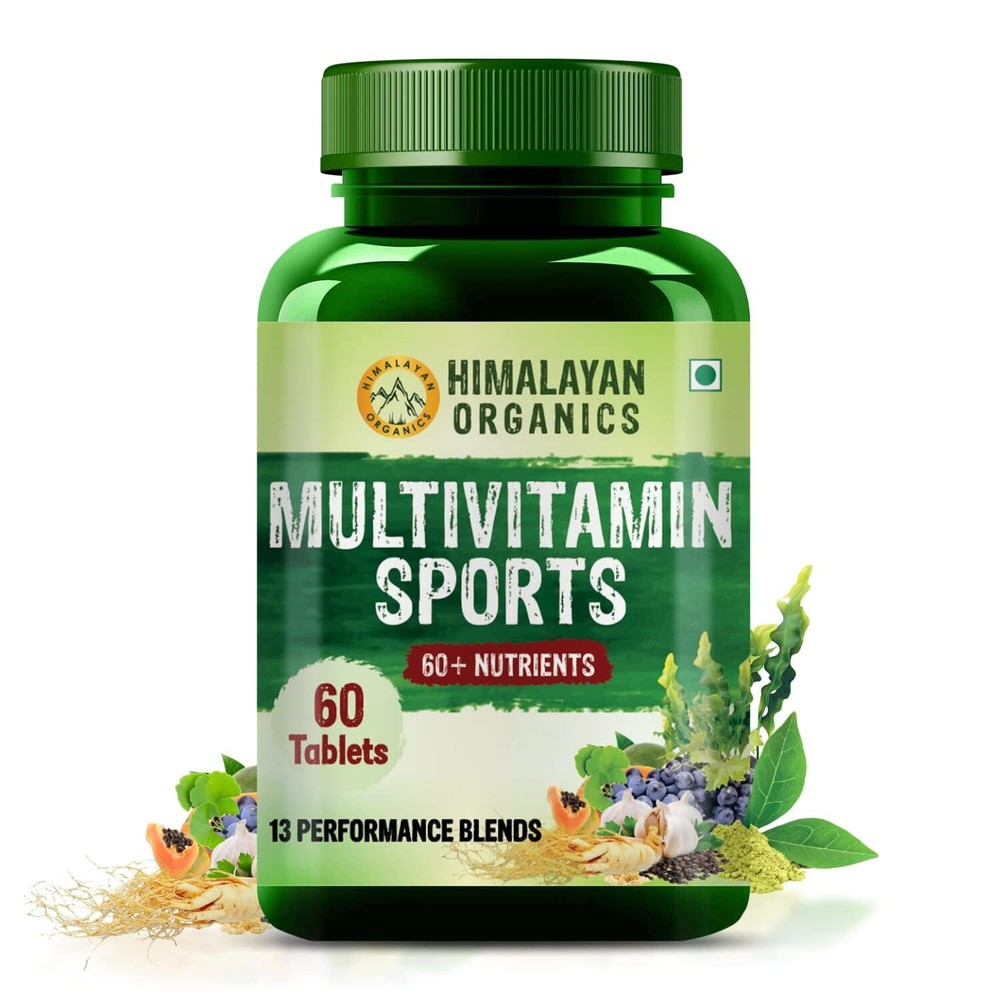 Himalayan Organics Multivitamin Sports 60 Veg Tablets Fast Ship