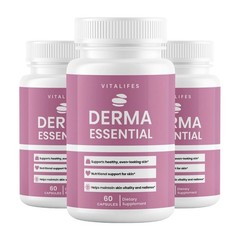 (3 Pack) Derma Essential Probiotics Advanced Healthy Skin Support 60 Capsules