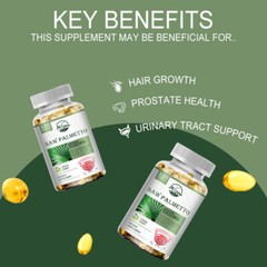 Saw Palmetto Extract 1000mg 120 Capsules Prostate Supplement Urinary Men Health