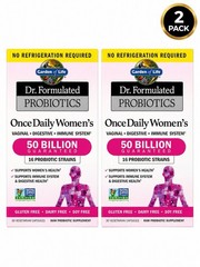 (2 Pack) Garden of Life Dr. Formulated Women’s Probiotics 50 Billion Exp 10/26+