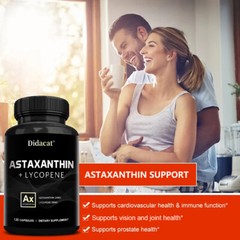 ASTAXANTHIN+LYCOPENE Improves Skin Tone Improve Eye Health Promote Joint Health