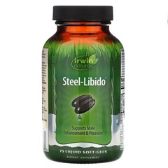 Irwin Naturals Steel Libido, Supports Male Enhancement & Pleasure, 75 Softgels