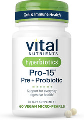 Hyperbiotics Vital Nutrients Pro-15 Prebiotics and Probiotics for Women and Men