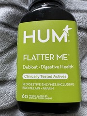 HUM Nutrition Flatter Me Digestive Enzymes, 60 Capsules