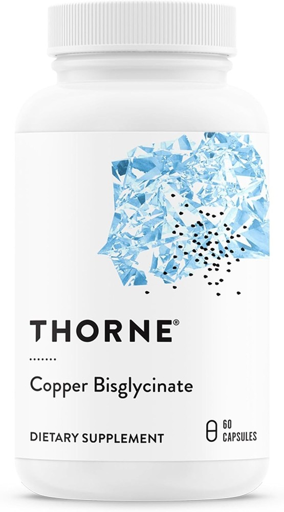 Copper Bisglycinate – Well-Absorbed Trace Mineral Supplement – 60 Capsules