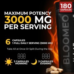 Beef Organ Supplement for Men | 100% Grass Fed Beef Liver Capsules 180 ct