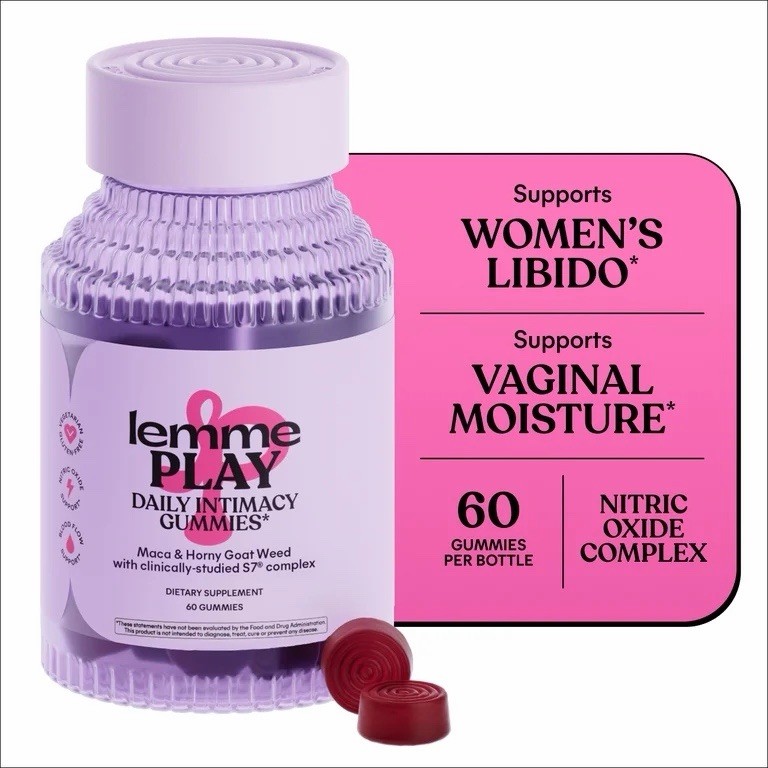 Lemme Debloat – Digestive & Gut Health Gummies, BlackBerry Flavor, 60 Count