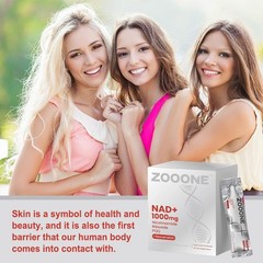2 PACKS-ZOOONE NR1000 NAD+ Berry Flavor Drink Mix-30 Packets Lutein-Healthy Skin