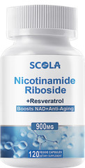 NAD+ Supplement 900mg Nicotinamide Riboside+Resveratrol Anti-Aging 120 Capsules