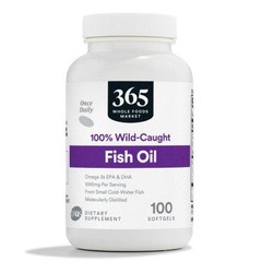 8/26 365 by Whole Foods Market, Oil Fish 1000 Mg, 100 Softgels