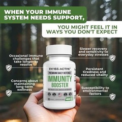 Swiss Activa+ Immunity Booster –Daily Immune Support Supplement with Vitamin C