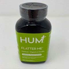 HUM Nutrition Flatter Me Digestive Enzymes 60 Veg Caps Green/Black