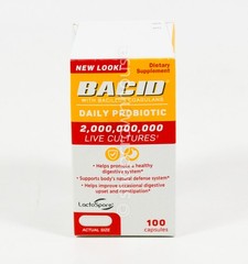 BACID Daily Probiotic 2 billion CFU Digestive & Immune 100 capsules NIB 10/2026