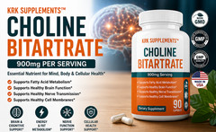 1 Choline Bitartrate Brain Memory Booster Phosphatidylcholine Nootropic