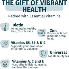 WEEM Hair Skin and Nails Gummies, Vegan biotin Vitamins – Healthy Hair (Pack 3)