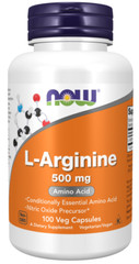 Now Foods L-Arginine 500 mg 100 Caps Amino Acid 06/2026EXP