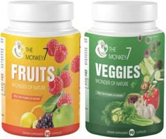 2 Pack, 180 Fruits and 180 Veggies Whole Food Supplement with Superfood