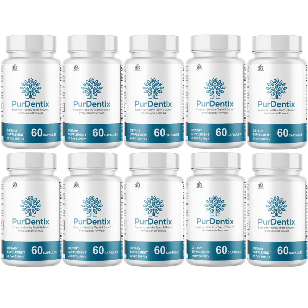 PurDentix – Advanced Formula for Teeth & Gums Health Support – 10 Bottles