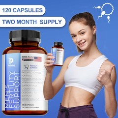 Men’s Fertility Support – L-Carnitine,Maca – Male Reproductive Health, Energy
