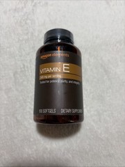 Amazon Elements Vitamin E 268mg 100 SoftGels EXP 10/26