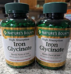 2x Nature’s Bounty Iron Glycinate 300 Count EACH EXP 2028 FREE SHIPPING