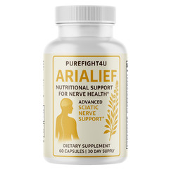 AriaLief Cognitive Function & Mental Sharpness Support Supplement – 80 Capsules