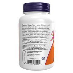 NOW FOODS Niacinamide (Vitamin B-3) 1000 mg 90 Tabs, Energy Production No Flush