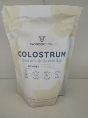 NEW SEALED VANILLA Wondercow Colostrum Restore Revitalize Powder 30 pack 3.0oz