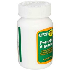 Rugby Prenatal Vitamins Tablets, 100 Ct