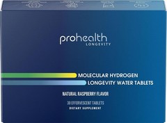 ProHealth Molecular Hydrogen Longevity Water Tablets Supplement Raspberry Flavor