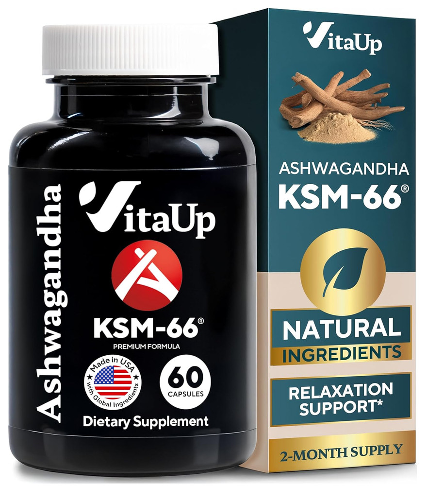 Ashwagandha KSM-66 – USA Made Ashwagandha Supplements with Bioperine – Ashwagand