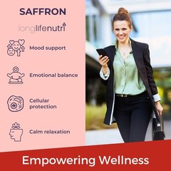 Saffron Extract Mood Support Drops Herbal Supplement 118 Servings Sugar-Free
