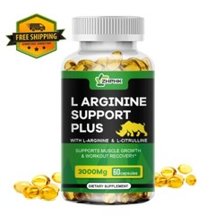 Extra Strength Nitric Oxide Booster Supplement – L-Arginine 3000mg 60 Capsules