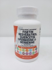 Clean Nutraceuticals Age Defend Fisetin Resveratrol Quercetin 60 Ct Exp 7/27