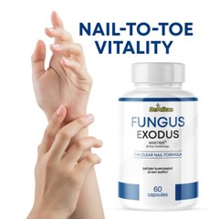 Fungus Exodus- Skin & Nail Support- 10 Bottles- 600 Capsules