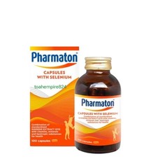 1 X 100s Pharmaton Capsules with Ginseng and Selenium- Energy, Mental Focus