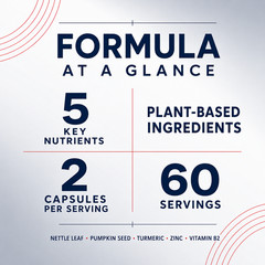 Lotnafee Prostate Support Men’s Wellness Herbal Formula 120 Capsules Supplement