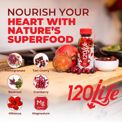 120Life Blood Pressure Juice, Beet Root & Pomegranate, 8 oz, 14 ct