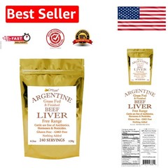 Argentine Grass-Fed Beef Liver Powder – Undefatted Superfood (4.2 oz, 240 Ser…