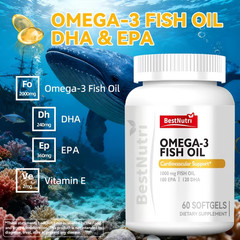 Omega-3 Fish Oil Brain Vitality & Heart Health Cold Suitable for Young Adults